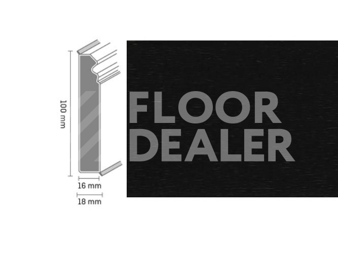 Плинтус 1144 - black фото 1 | FLOORDEALER